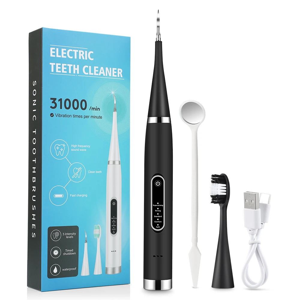 "Electric plaque remover for healthy gums and bright smile