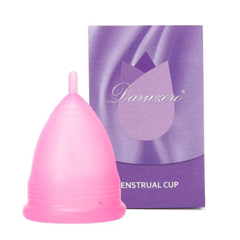 Reusable silicone period cup for healthy menstrual care