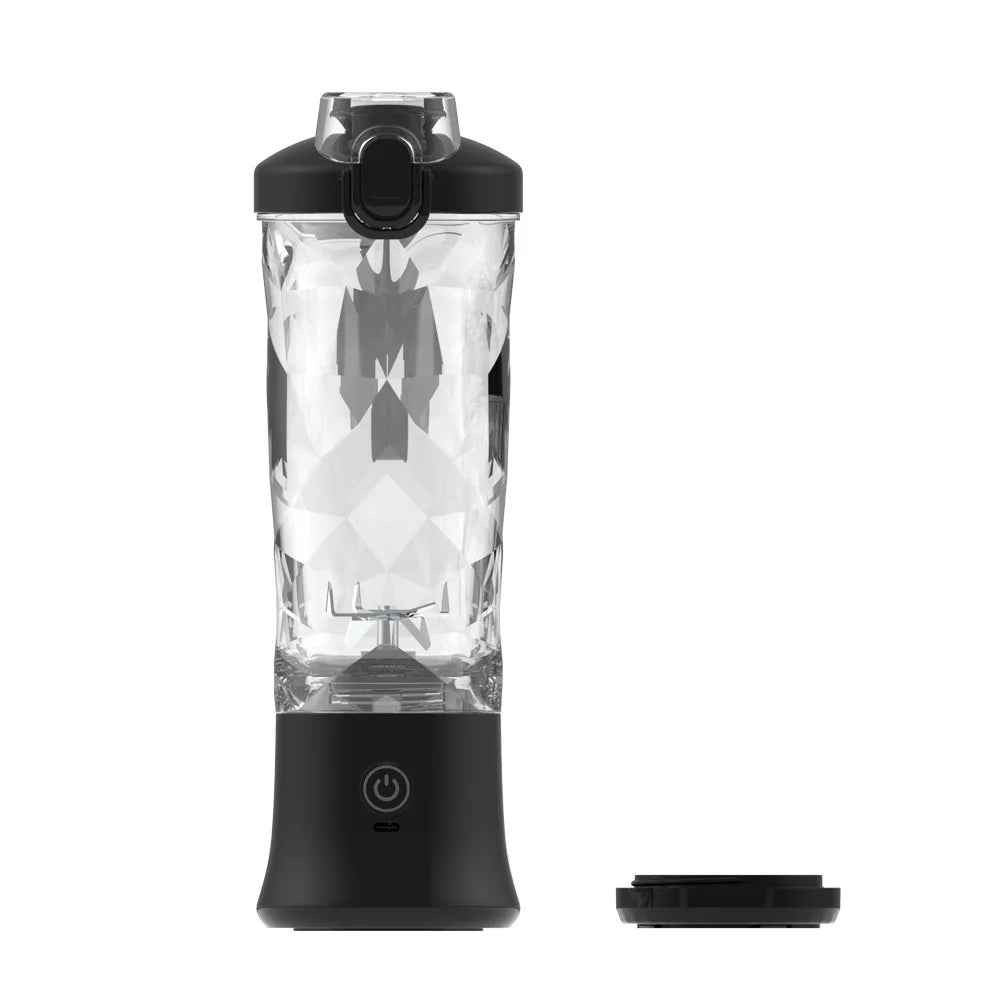 Portable blender with 20oz cup, USB-C rechargeable, self-cleaning, cordless for smoothies, gym, office. - THE ULTIMATE ALL IN ONE