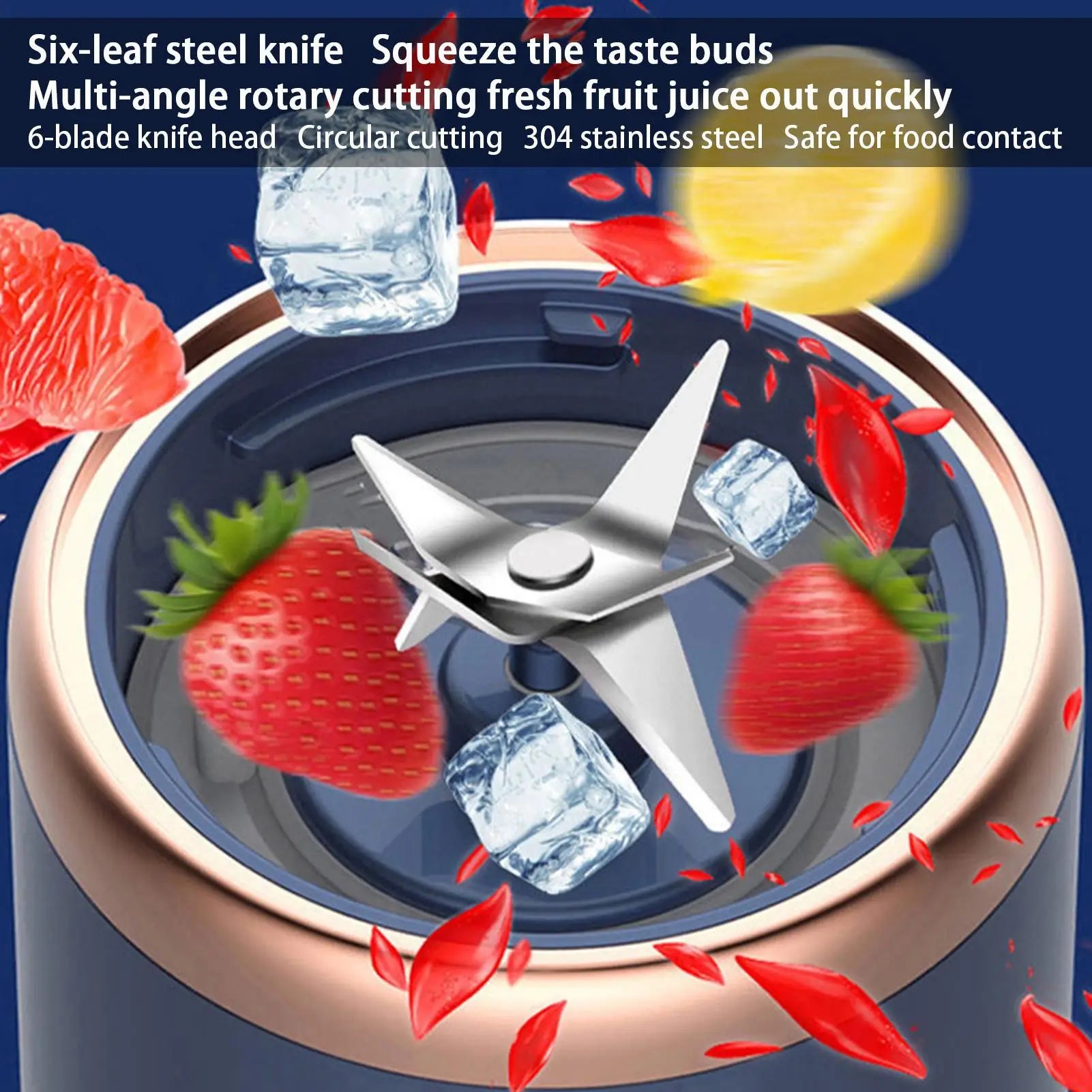 Travel-friendly portable blender for juice and healthy drinks