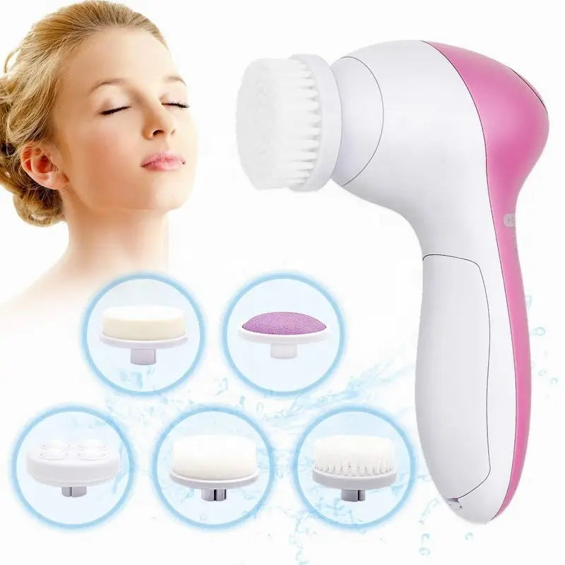 "Facial cleansing brush tool for exfoliation and improved skin texture