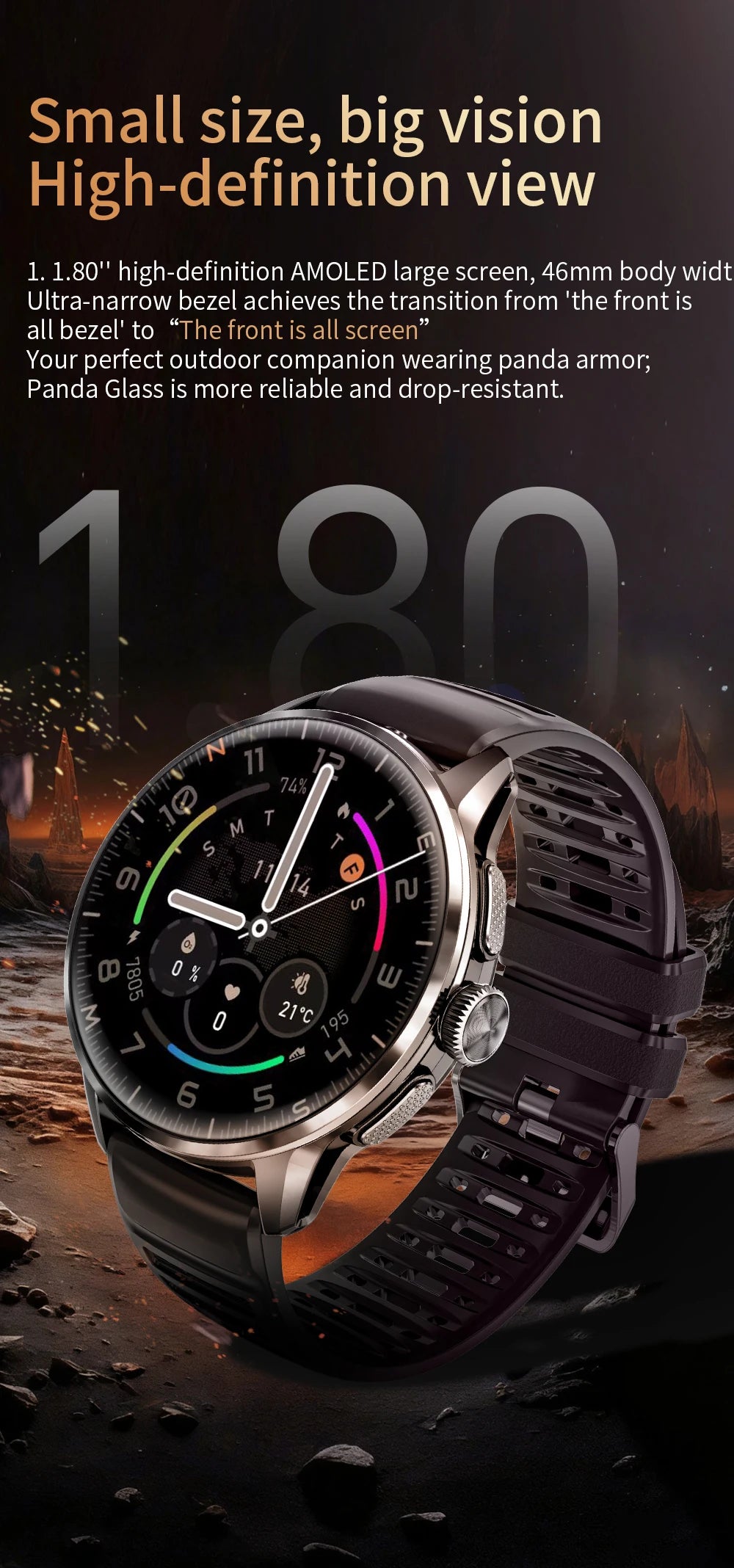 2026 4G/5G Smart Watch 1.6 inches 480*480 AMOLED Screen 950mAh Battery 200W Camera GPS Health Monitoring Bluetooth Assistant