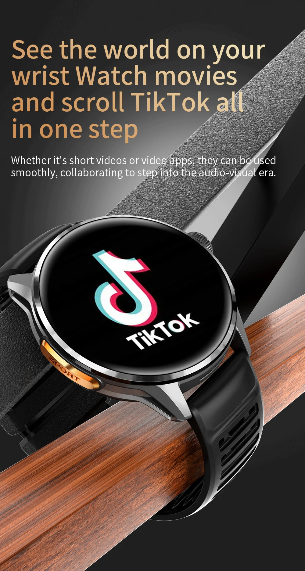 2026 4G/5G Smart Watch 1.6 inches 480*480 AMOLED Screen 950mAh Battery 200W Camera GPS Health Monitoring Bluetooth Assistant