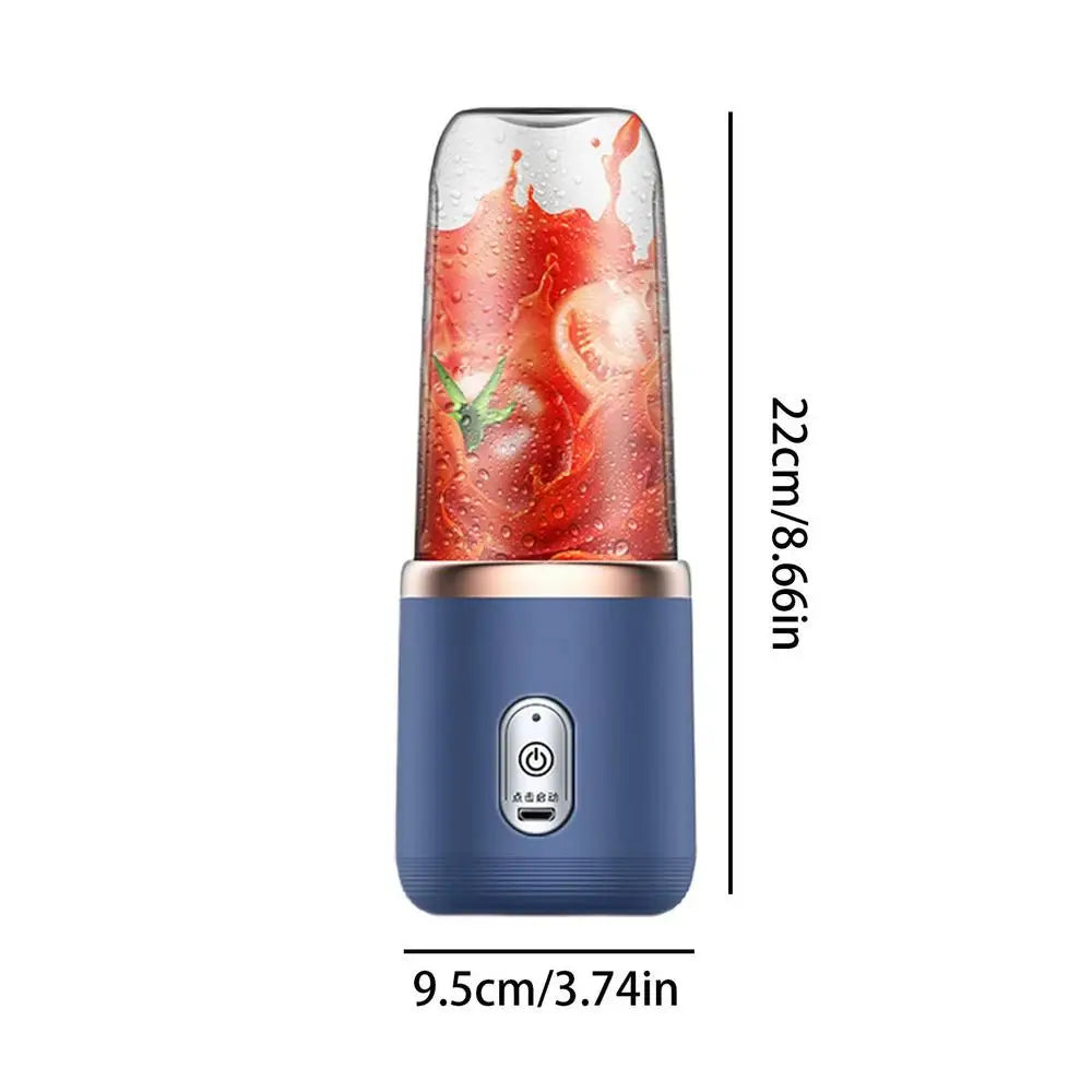 Compact blending machine for smoothies, shakes, and juices