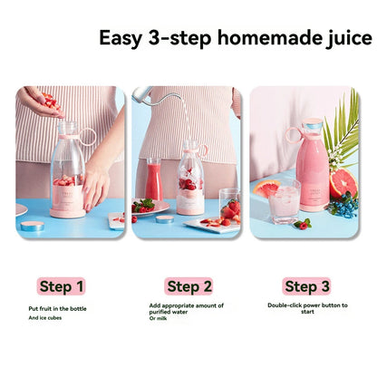 Portable Blender 11.8 Oz 350ml White 214B Model Food-grade PC + ABS Magnetic USB Charging 1400mAh 7.4V 490g 82*82*218mm with 1 - THE ULTIMATE ALL IN ONE