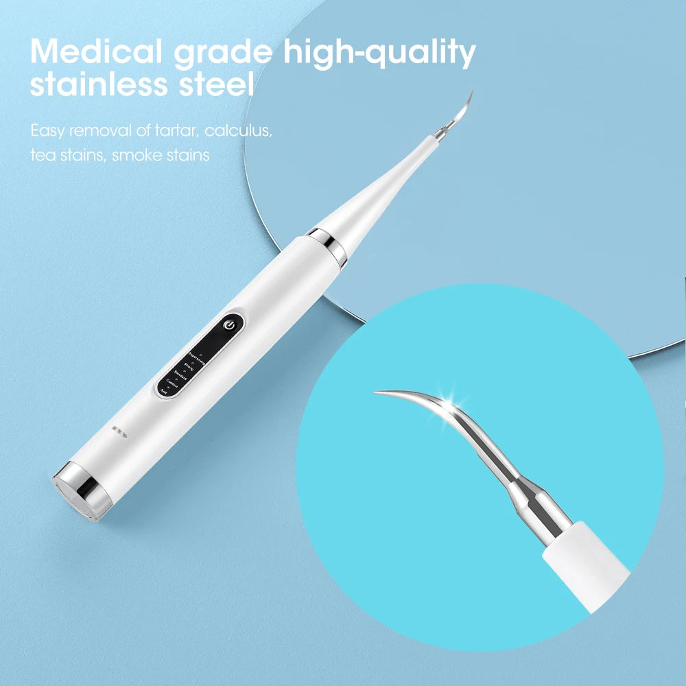 Teeth whitening device with electric scaler for deep cleaning