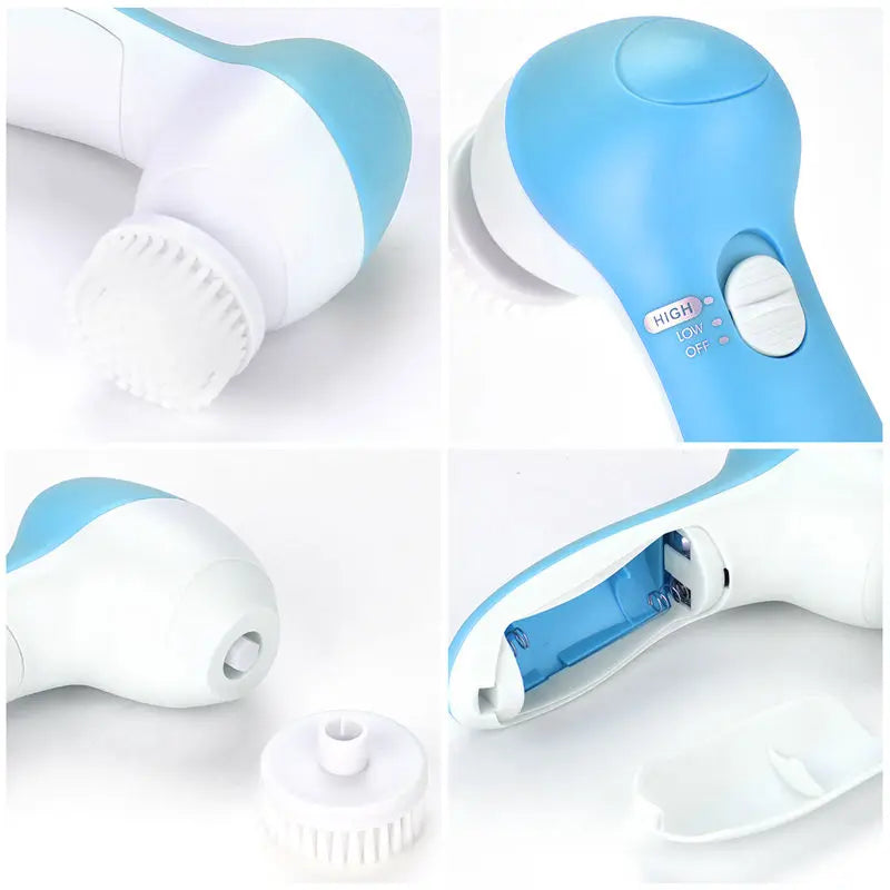 Spa facial cleansing brush for blackhead cleaning and massage