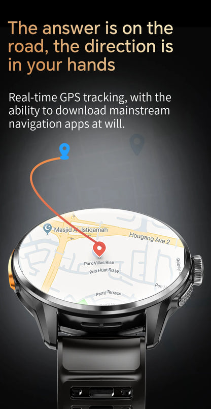 2026 4G/5G Smart Watch 1.6 inches 480*480 AMOLED Screen 950mAh Battery 200W Camera GPS Health Monitoring Bluetooth Assistant