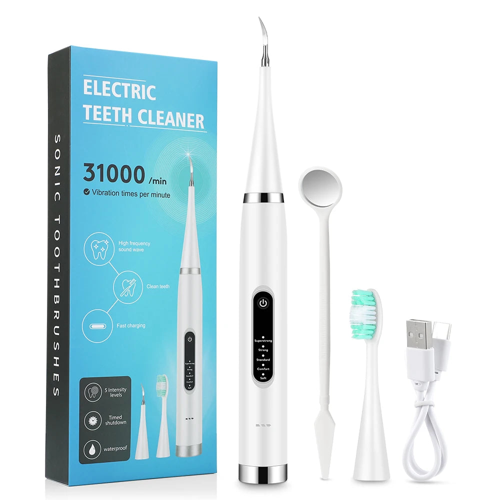 Advanced sonic teeth cleaner for stain and tartar removal