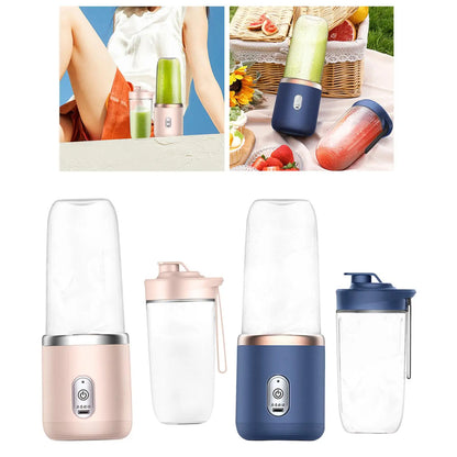Portable Office Blender USB Fruit Mixer Fruit Juicing Cup 1800mAh Mini Blender Six Blades Mixing squeezed for Outdoor Travel - THE ULTIMATE ALL IN ONE