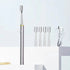 Makeup brush cleaner device for removing dirt and makeup residue