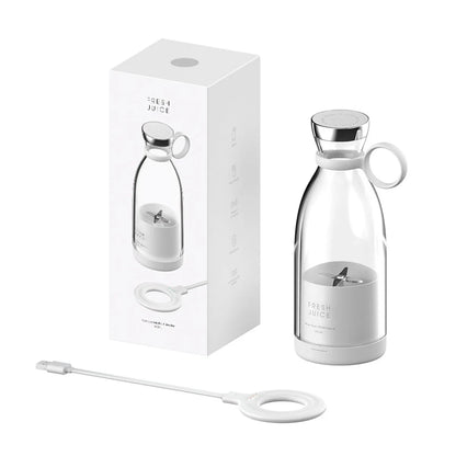 Portable Blender 11.8 Oz 350ml White 214B Model Food-grade PC + ABS Magnetic USB Charging 1400mAh 7.4V 490g 82*82*218mm with 1 - THE ULTIMATE ALL IN ONE