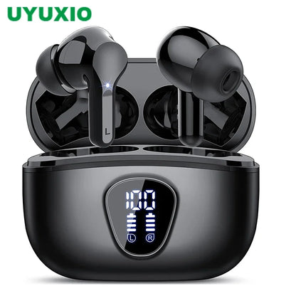 Wireless Earbuds BT5.3 Headphones HiFi Stereo EarBuds with ENC Noise Cancelling Mic 48H LED Display IP7 Waterproof Earphones - THE ULTIMATE ALL IN ONE