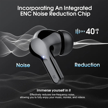 Wireless Ear Buds BT5.4 with LED Display IP7 Earphones HiFi Stereo Earbuds ENC Noise Cancelling Headphones with 48H Play Time
