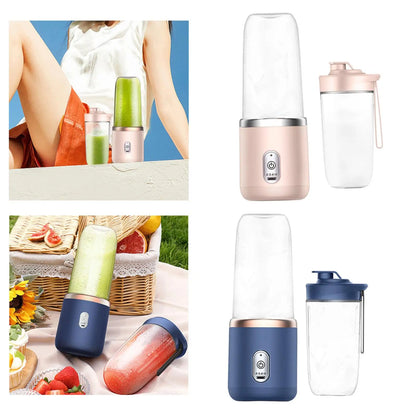 Portable Office Blender USB Fruit Mixer Fruit Juicing Cup 1800mAh Mini Blender Six Blades Mixing squeezed for Outdoor Travel - THE ULTIMATE ALL IN ONE