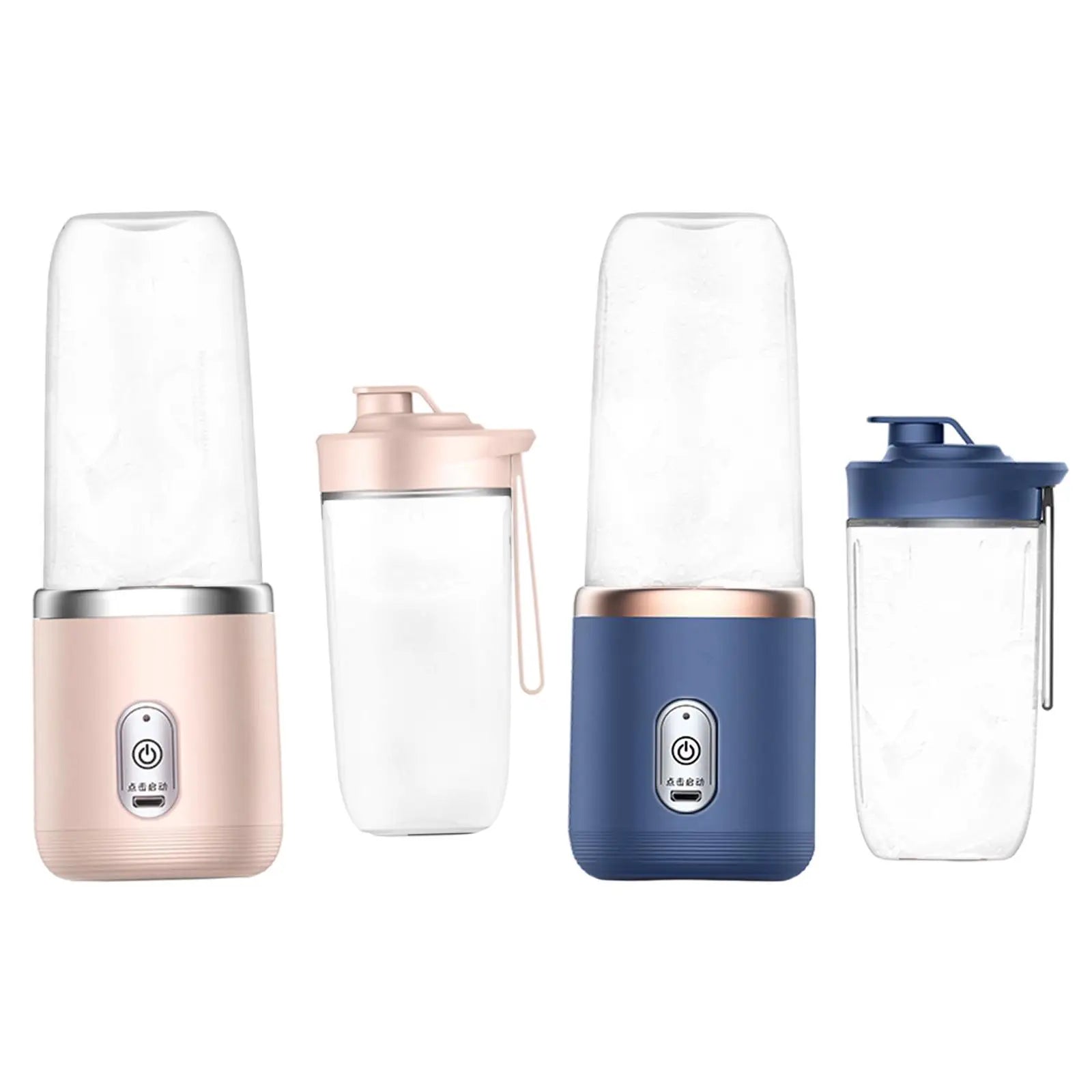 Portable Office Blender USB Fruit Mixer Fruit Juicing Cup 1800mAh Mini Blender Six Blades Mixing squeezed for Outdoor Travel - THE ULTIMATE ALL IN ONE
