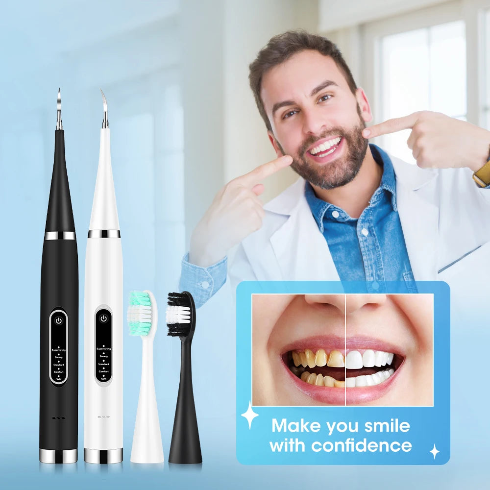 Sonic teeth cleaner for whitening and deep oral cleaning