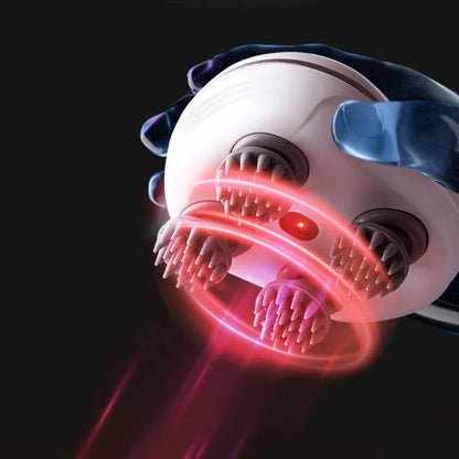 Rechargeable head and body massager for muscle relaxation