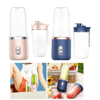 Portable Office Blender USB Fruit Mixer Fruit Juicing Cup 1800mAh Mini Blender Six Blades Mixing squeezed for Outdoor Travel - THE ULTIMATE ALL IN ONE