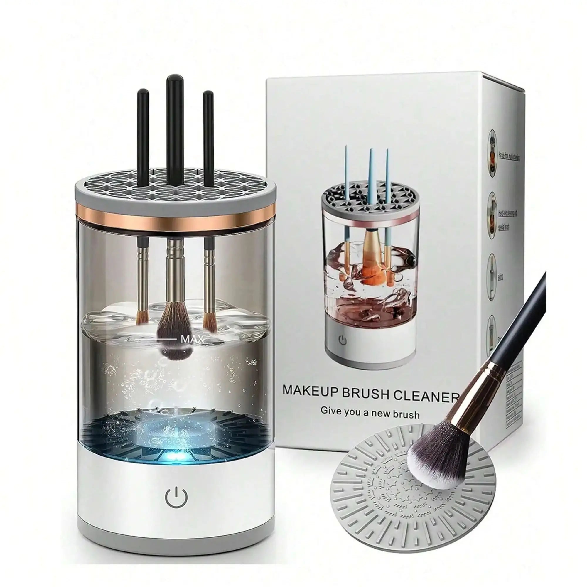 Beauty tool electric brush cleaner for removing makeup residue