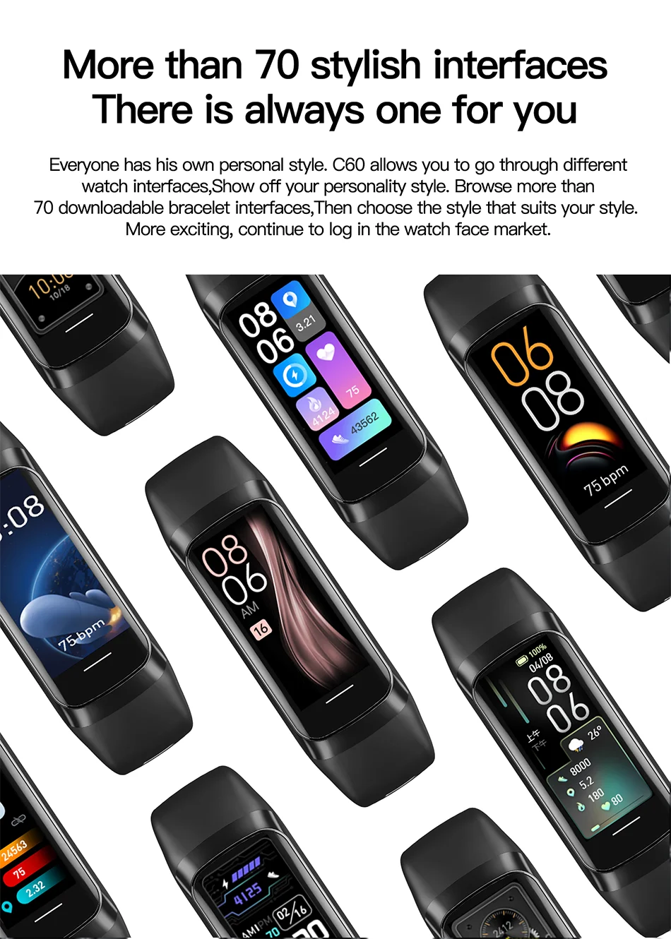 LIGE Amoled Smart Watch Men 2023 Smart Band Women Heart Rate Blood Smartwartch Waterproof Smart Bracelet Sport Fitness Tracker